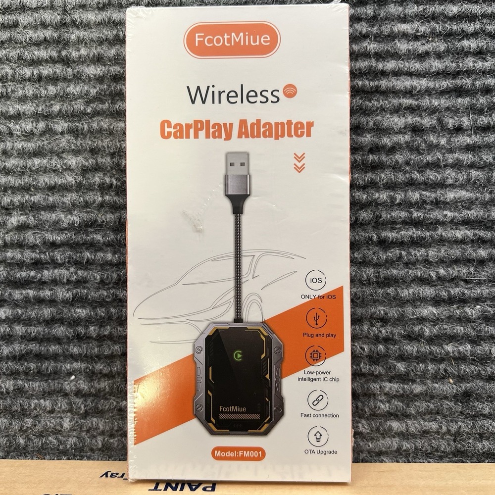 CarPlay Wireless Adapter Plug & Play IOS Only Fast Connection OTA Upgrade NIB‎